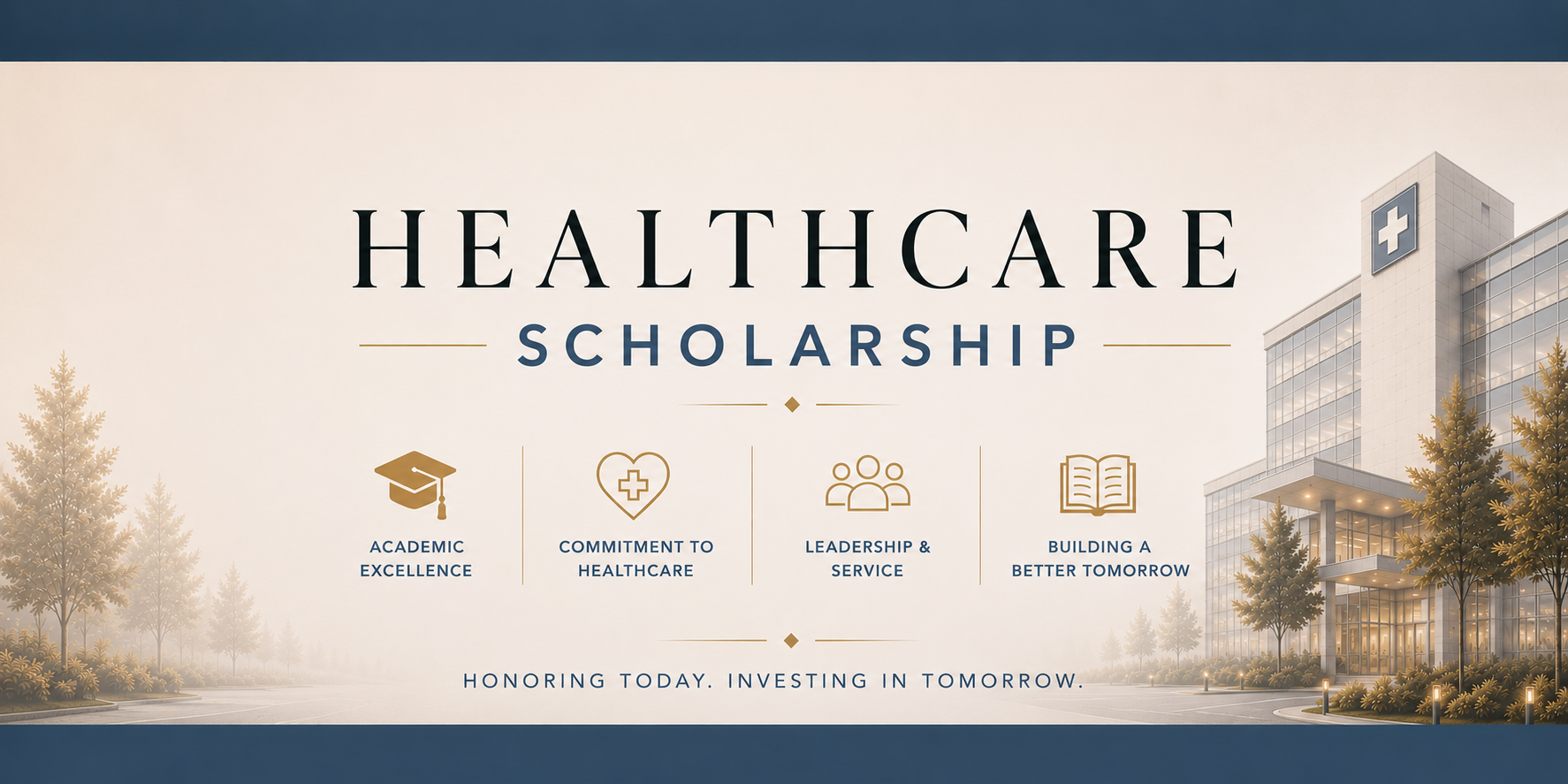 Healthcare Scholarship Graphic